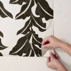 Botanical Leaf Peel And Stick Wallpaper Black/White - Opalhouse™ Designed With Jungalow™ -Opalhouse Shop GUEST 3095b8ff 6f52 48aa 8a4a 02a4870ccbf4