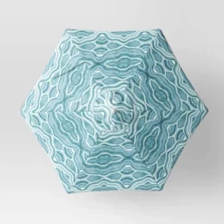 7.5'x7.5' Decorative Trim Scalloped Outdoor Market Umbrella Blue - Opalhouse™ Designed With Jungalow™ -Opalhouse Shop GUEST 3480178a 70b9 4096 bef0 b5fe8b7a355b