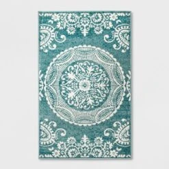 Vintage Medallion Outdoor Rug Turquoise - Opalhouse -Opalhouse Shop GUEST 456e7275 6a86 42a9 b016 7ab8c8d1e8e0