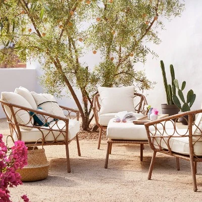 Britanna Oversized Patio Ottoman - Linen - Opalhouse™ 5 Britanna Oversized Patio Ottoman - Linen - Opalhouse™ - Image 3