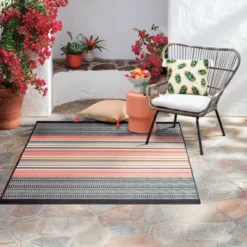 5' X 7' Outdoor Rug Multi Stripe Global Pink - Opalhouse™ 7 5' X 7' Outdoor Rug Multi Stripe Global Pink - Opalhouse™ -Opalhouse Shop GUEST 849a4c76 29c9 486c a953 a03150bdac10