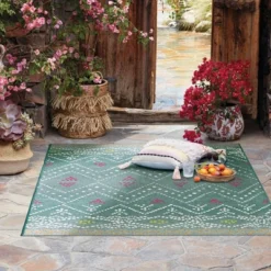 5' X 7' Outdoor Rug Global Aqua - Opalhouse™ -Opalhouse Shop GUEST 936c44a1 952b 47a4 8745 a9387e952bdc
