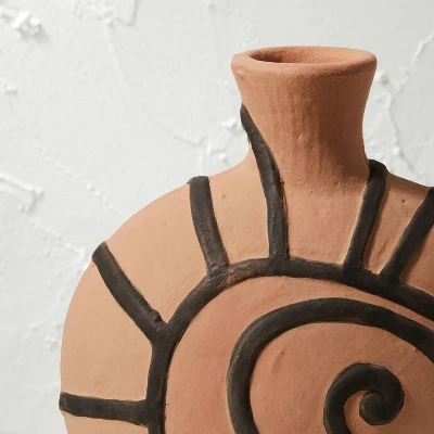 Spiral Shell Terracotta Vase Brown - Opalhouse™ Designed With Jungalow™ 4 Spiral Shell Terracotta Vase Brown - Opalhouse™ Designed With Jungalow™ - Image 2