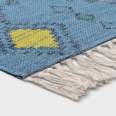 7'x10' Bright Moroccan Rectangular Woven Outdoor Area Rug Indigo - Opalhouse™ 4 7'x10' Bright Moroccan Rectangular Woven Outdoor Area Rug Indigo - Opalhouse™ - Image 2