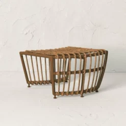 Topanga Club Chair With Ottoman - Blue/Brown - Opalhouse™ Designed With Jungalow™ -Opalhouse Shop GUEST bb0fc57f 6257 4edf bee0 36cd1ab7978e