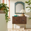 24" X 30" Wood And Brass Wall Mirror Blue - Opalhouse™ Designed With Jungalow™ -Opalhouse Shop GUEST cb96163c 8169 4317 ba73 7b186591eed2