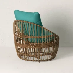 Topanga Club Chair With Ottoman - Blue/Brown - Opalhouse™ Designed With Jungalow™ -Opalhouse Shop GUEST db6f5d67 275a 4bfa 9fae 3ff68f41b8d1